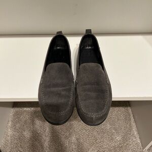 THE FLEXX Charcoal Suede Loafers